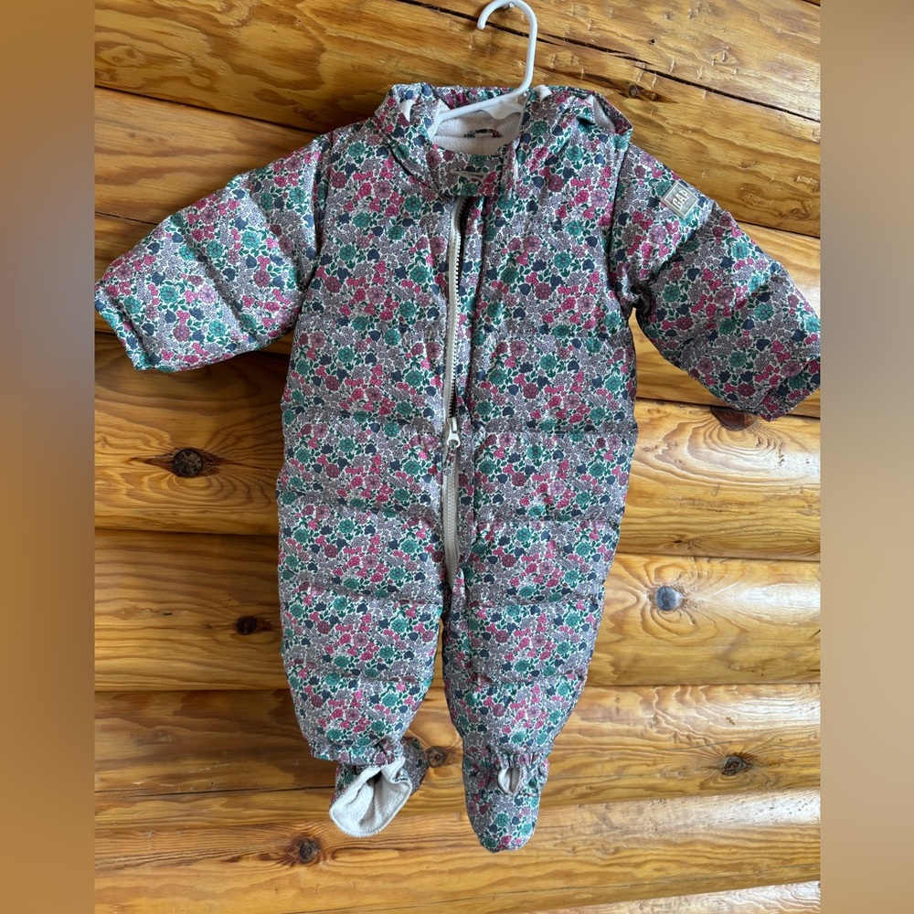 Baby Gap Floral Kids One Piece Snowsuit